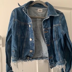 Hudson Ultra-Distressed Cropped Jean Jacket